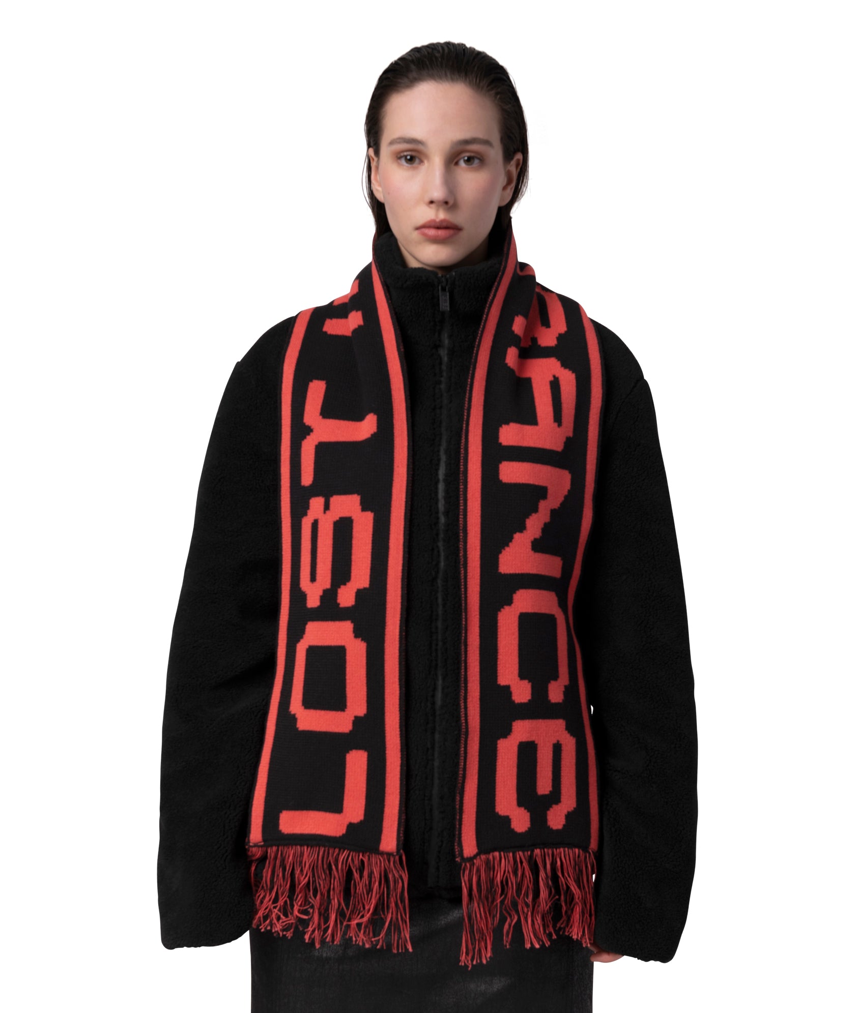 LOST IN TRANCE SCARF - BLACK