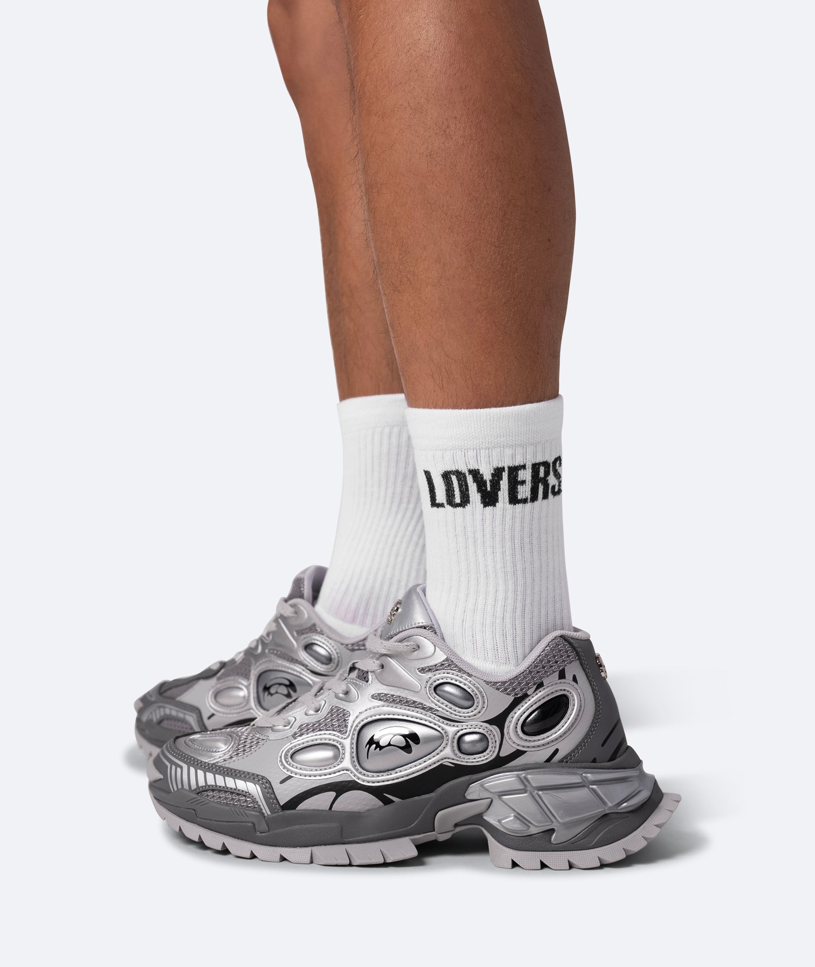 LOVERS AND SINNERS TENNIS SOCKS - WHITE