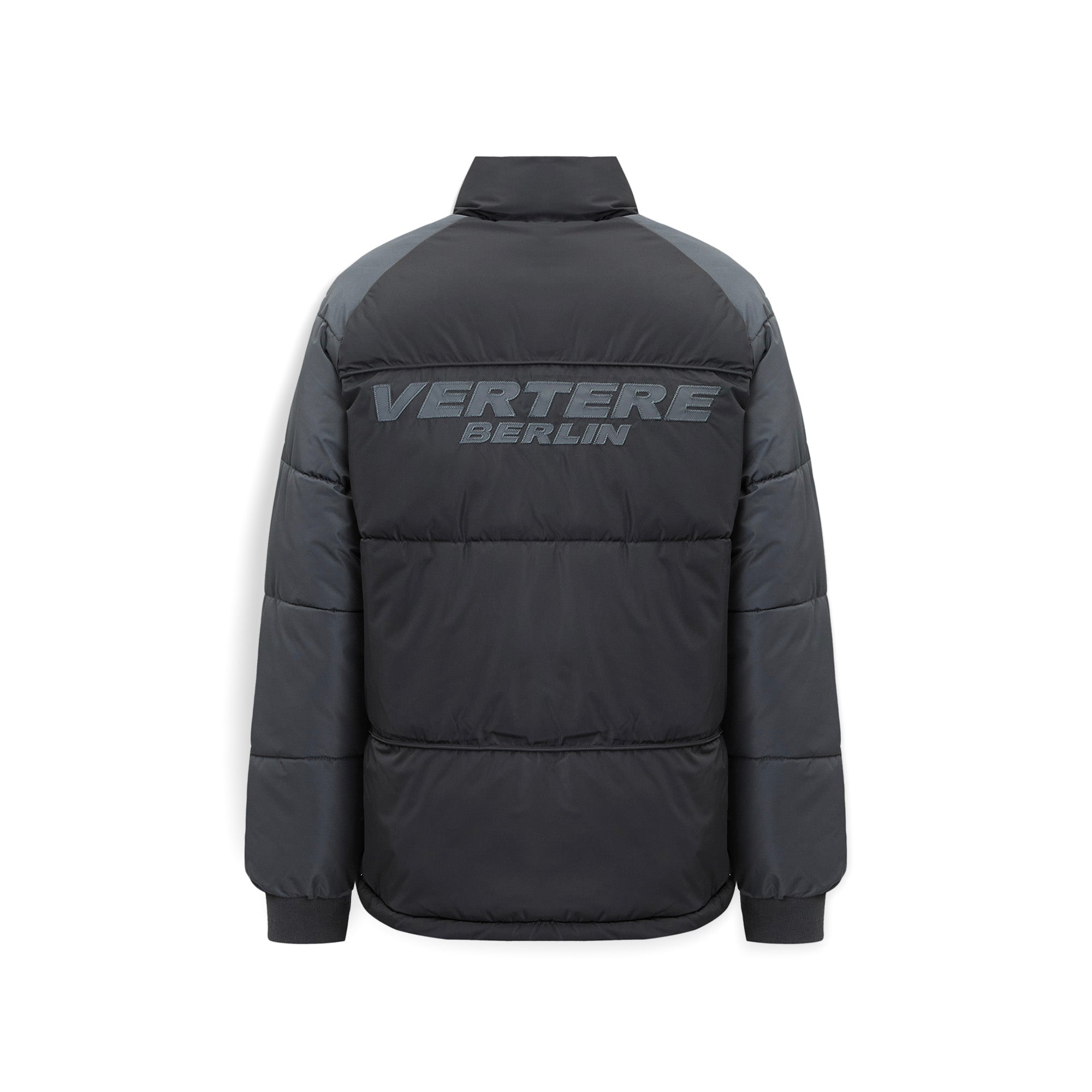 PATCHES PUFFER JACKET - BLACK