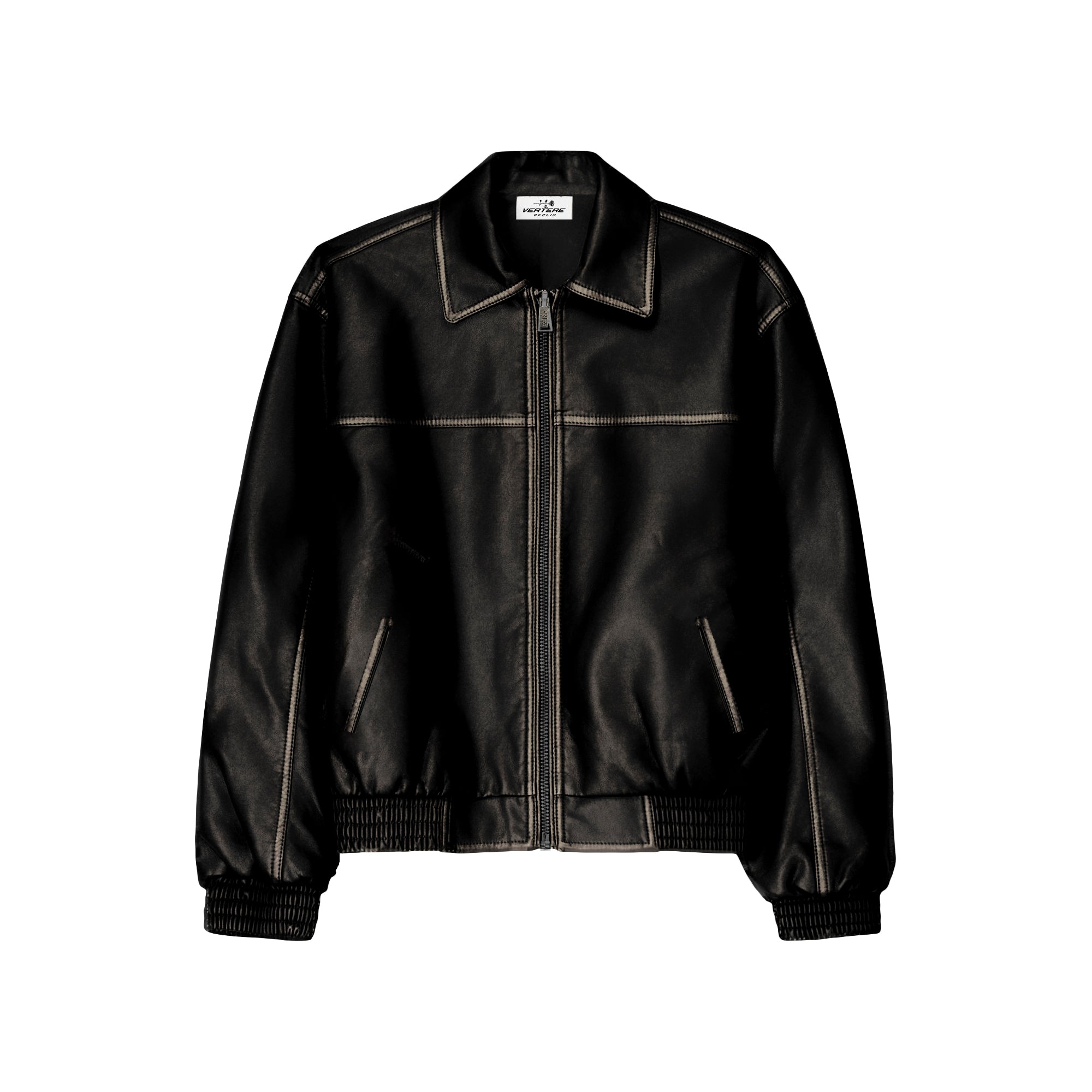 ENIGMA LEATHER JACKET - BLACK