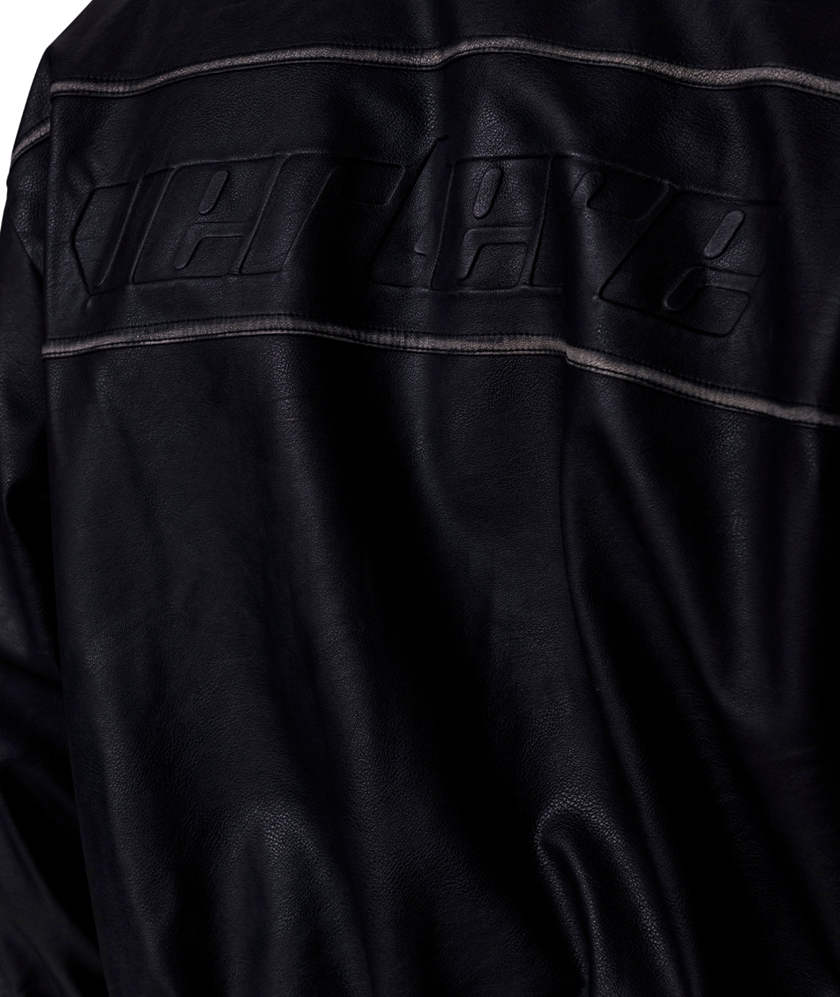 ENIGMA LEATHER JACKET - BLACK