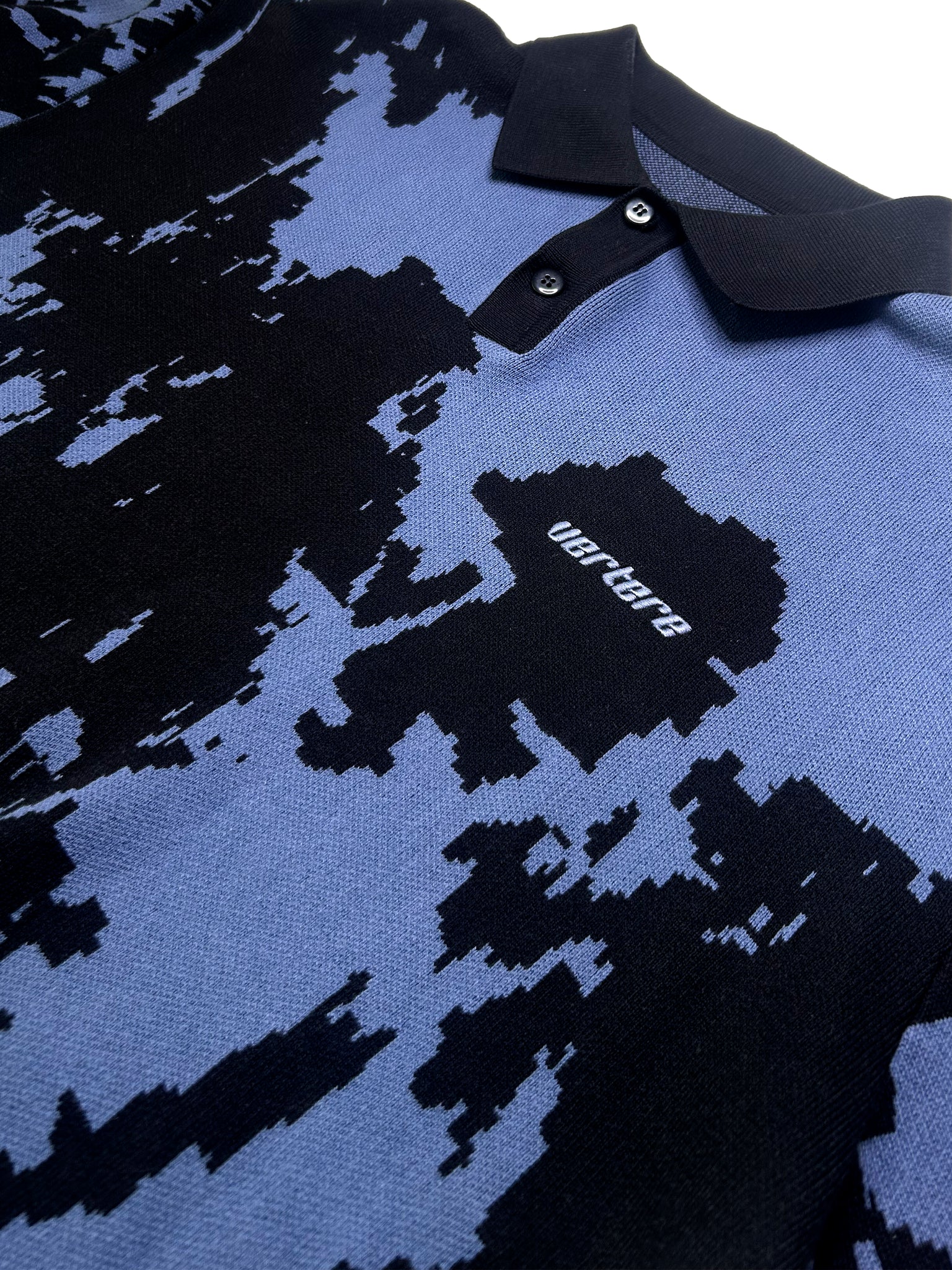 KNIT POLO - BLUE