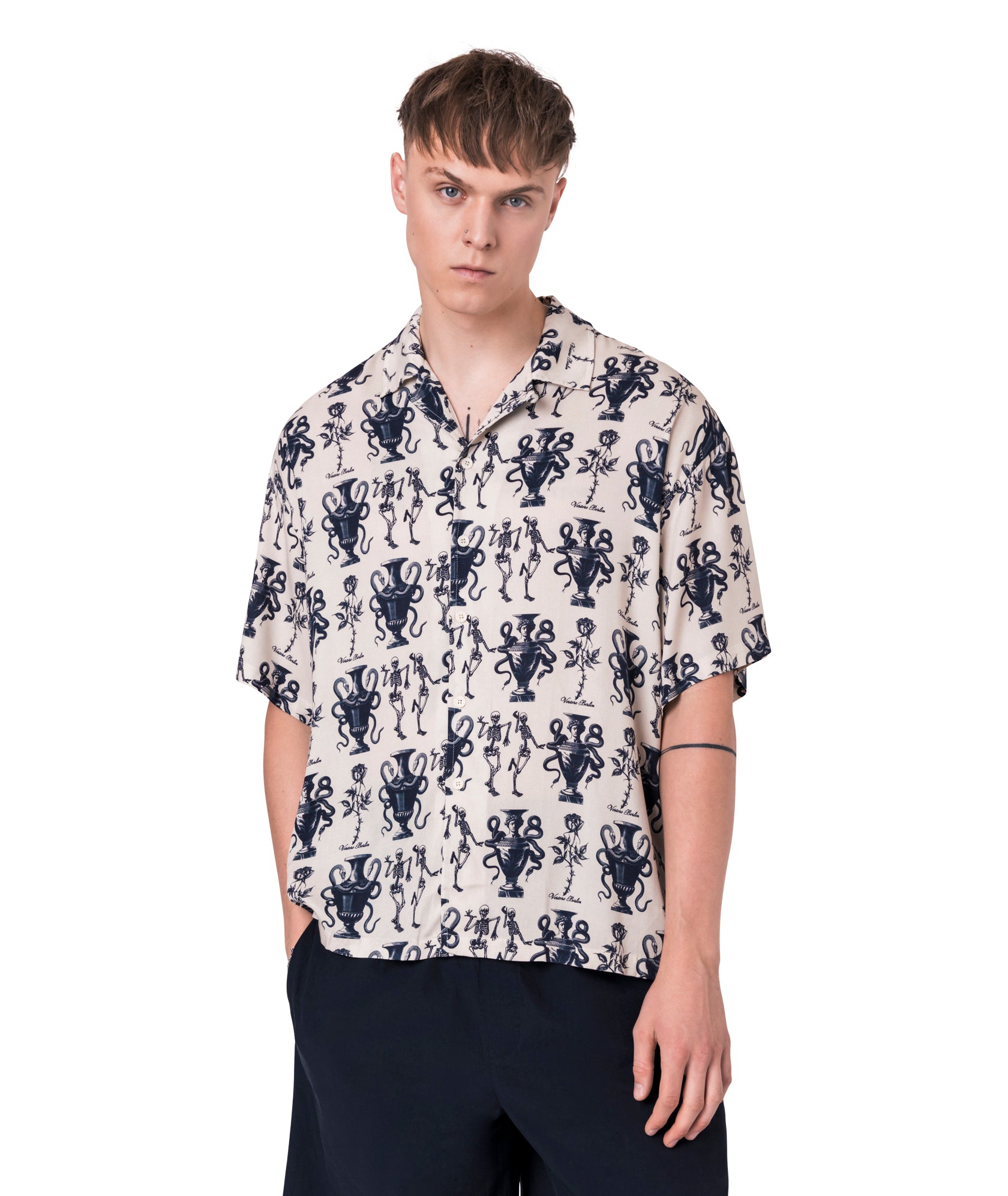 POISON VISCOSE SHIRT - BONE