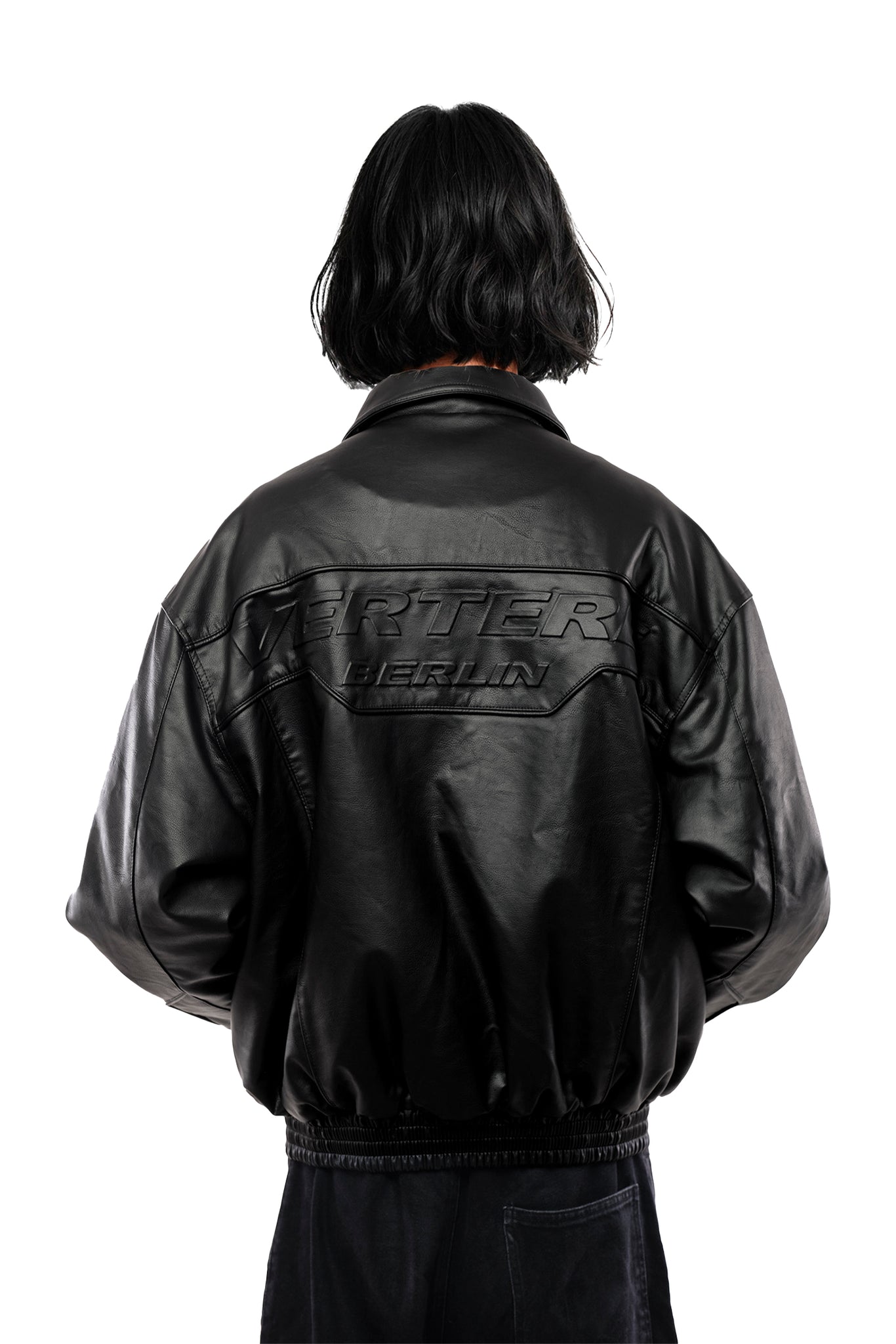 RACING LEATHER JACKET - BLACK