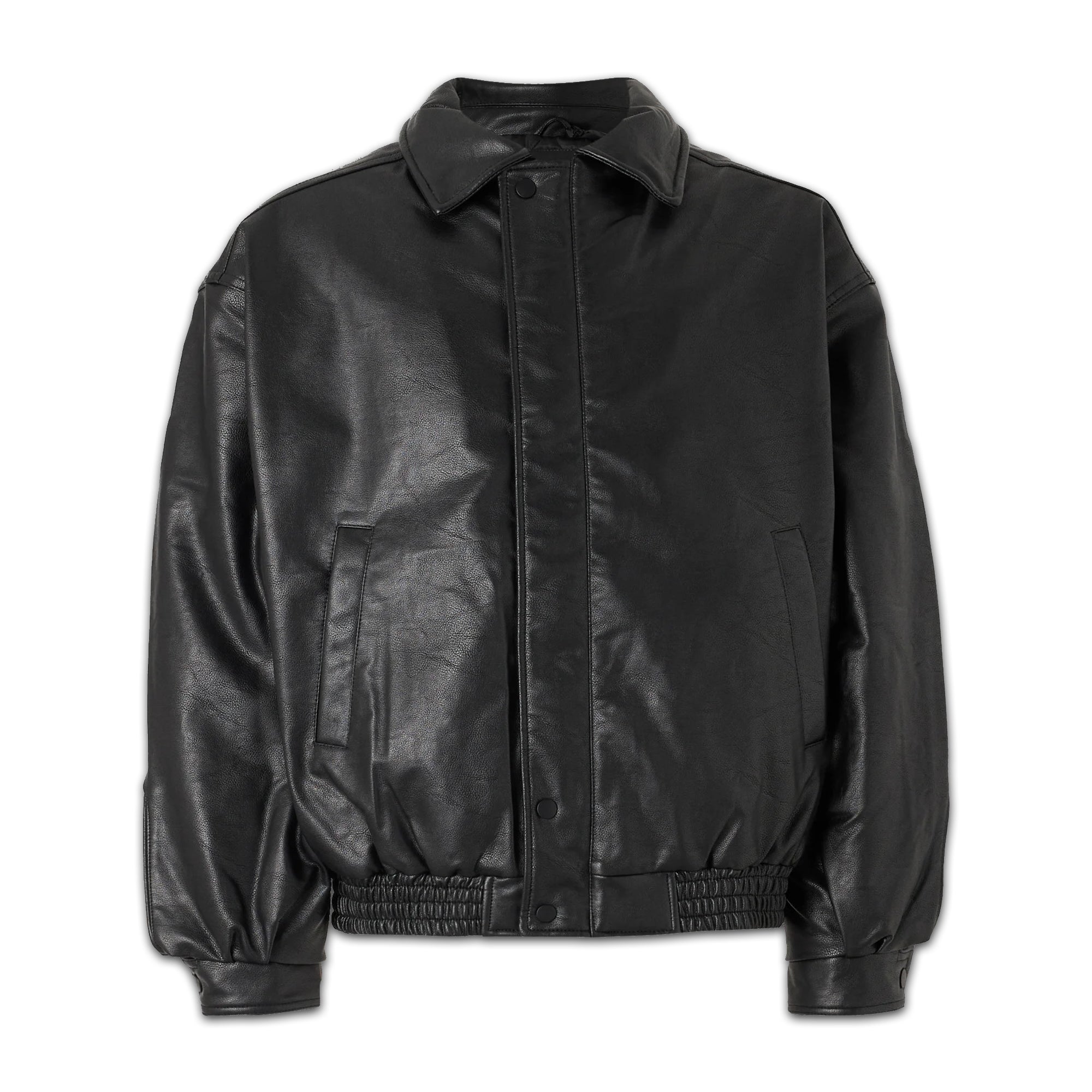 RACING LEATHER JACKET - BLACK
