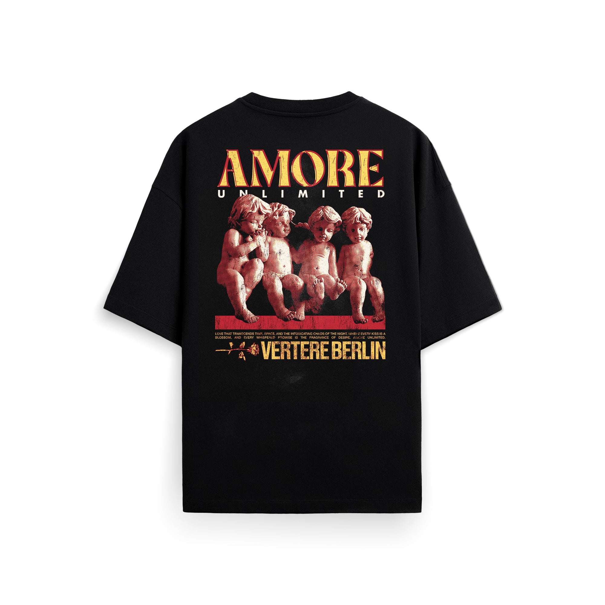 AMORE UNLTD. T-SHIRT - BLACK