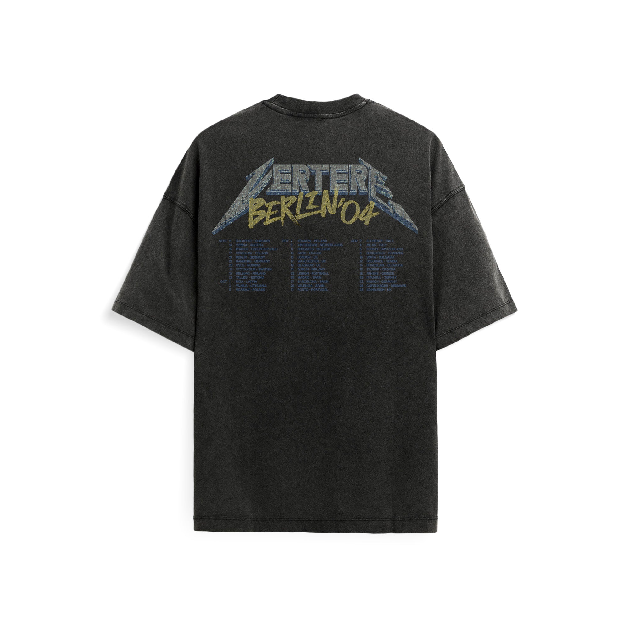 JUSTICE T-SHIRT - WASHED BLACK